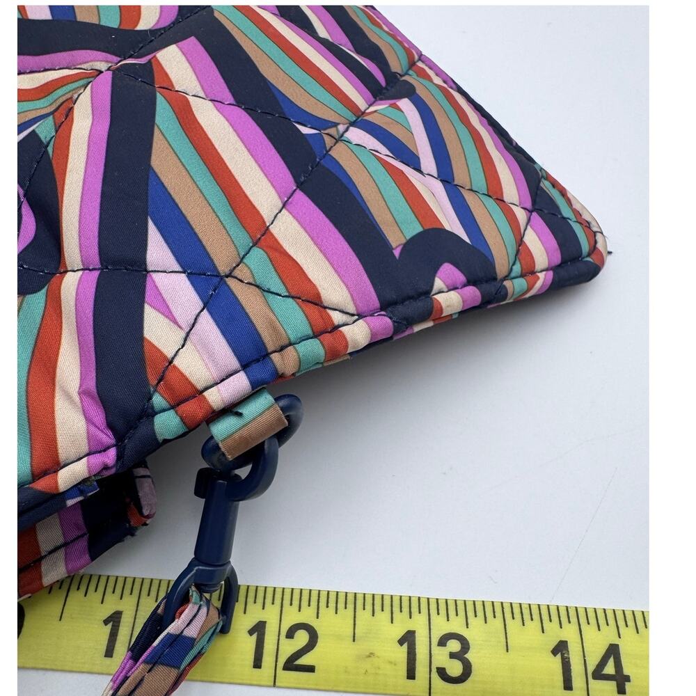 Vera Bradley Essentials Y2K Retro Ribbons Bi Fold Wallet Crossbody Colorful - Picture 7 of 9